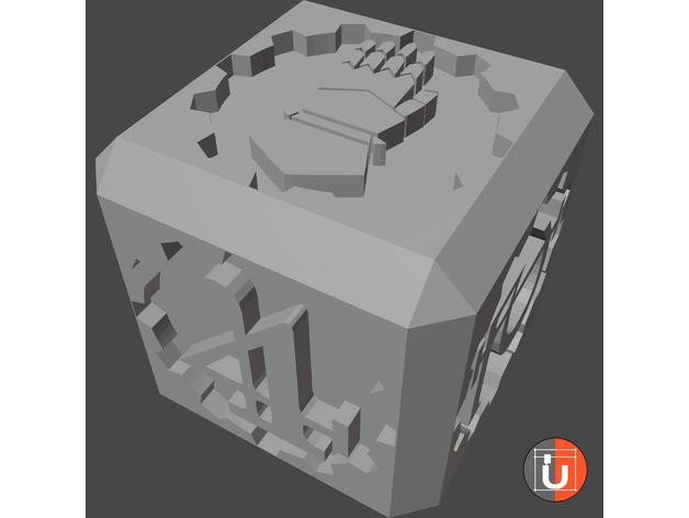 dé d6 set table udos3dworld 3D print model - Mito3D