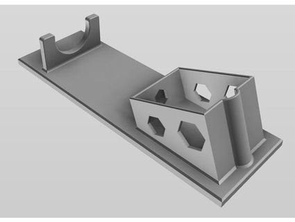 infrarrojo termómetro estante soporte tempgunstand basteley 3d print model - Mito3D