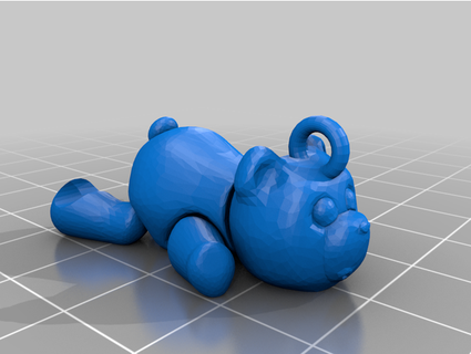 osito peluche llavero necesidad 3d print model - Mito3D