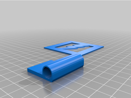 elettrico recinzione bandiera 8mm asta inerzia strisciante 3d print model - Mito3D
