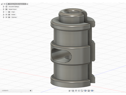90s toyota pickup throttle cable spacer katsudon 3d print model - Mito3D