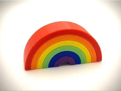 orgoglio arcobaleno wafflecart 3d print model - Mito3D