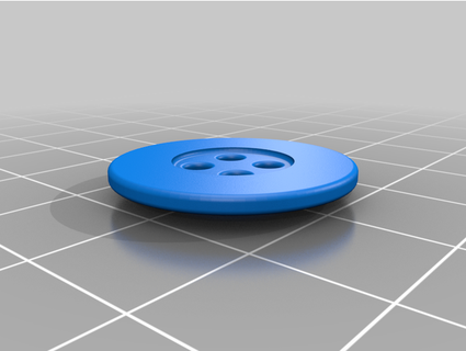 button 22mm four holes franzdrefra 3d print model - Mito3D