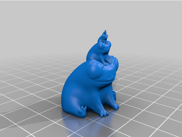 fred frog wearing hat hedgehogmind 3D print model - Mito3D