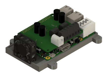 Ahududu pi 3 b+ hifiberry amp + durum kılıf eklemler 3d print model - Mito3D