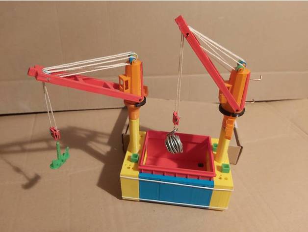 jouets boys navires equipment plate forme cargaison crane openscad CSV stollew 3D print model - Mito3D