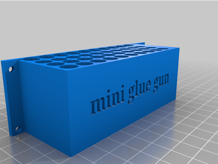 glue stick holder mini gun mustang03282 3d print model - Mito3D