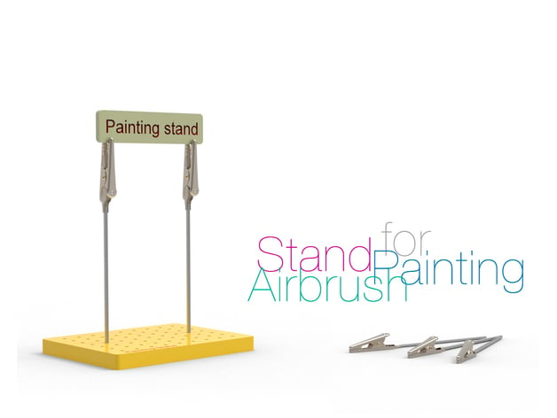 stand painting airbrush perinski 3D print model - Mito3D