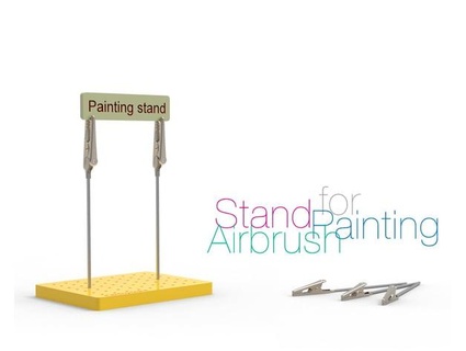 stand painting airbrush perinski 3d print model - Mito3D