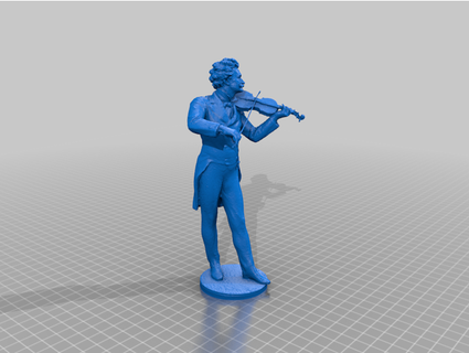 johann Strauss estátua enzi1984 3d print model - Mito3D