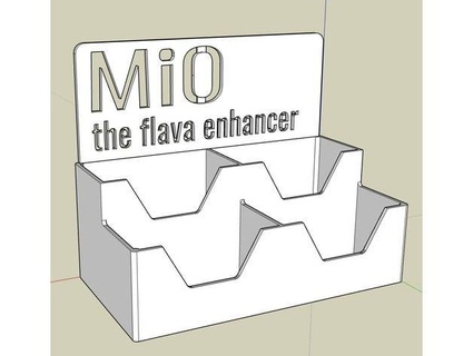 mio water flavor stand qtkilogram 3d print model - Mito3D