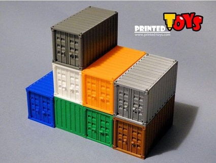 spedizione contenitore printed toys 3d print model - Mito3D