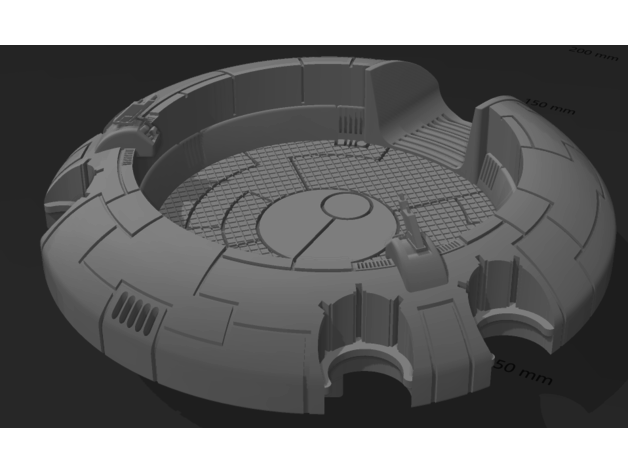 space communist wavebreaker robotdock fonder 3D print model - Mito3D