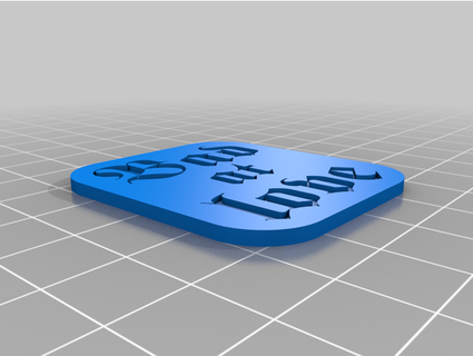bad love halsey pin badge arcii 3d print model - Mito3D