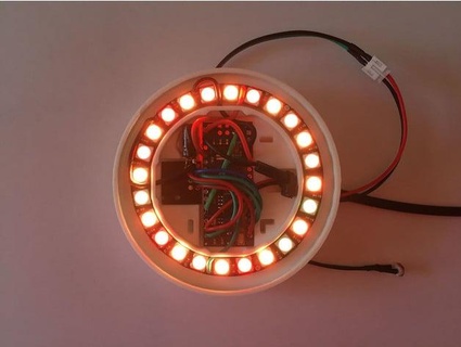 remote control arduino nano led ring - jack lantern prop light flickeringsight 3d print model - Mito3D