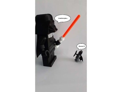 gigante Lego darth Vader remixar mikaeru matin 3d print model - Mito3D