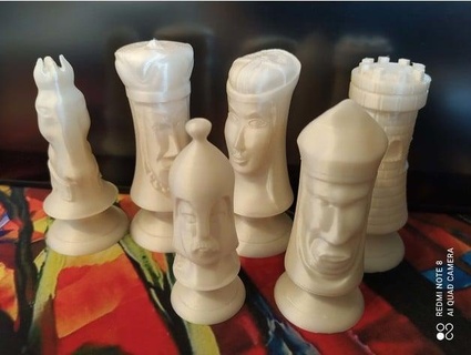 duncan chess set nestra 3d print model - Mito3D