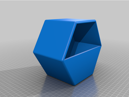 maceta paré hexagonal lugares1000 3d print model - Mito3D