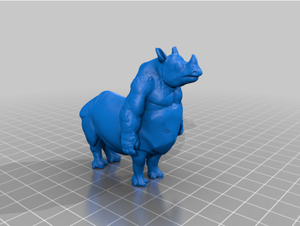 rhinotaur ckennewick 3d print model - Mito3D