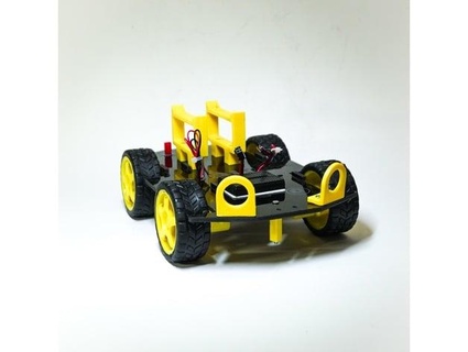 4wd robótica coche vehiculo chasis stclebanon 3d print model - Mito3D