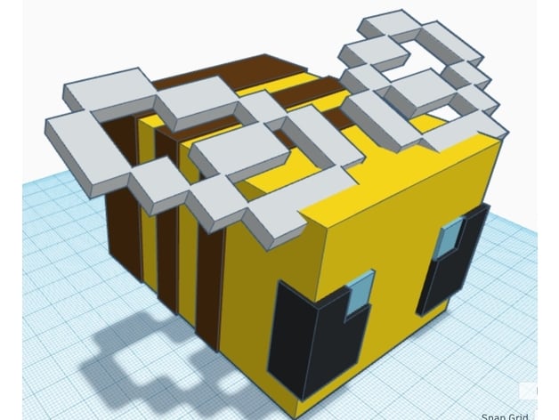 minecraft bee 19ayresto 3D print model - Mito3D