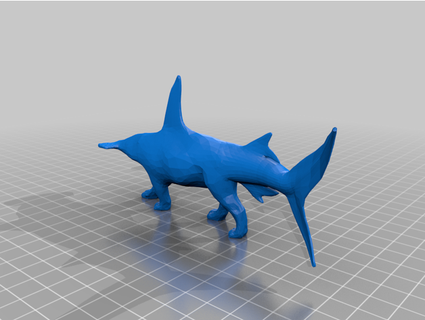 Tubarão tigre ish poli Kennewick 3d print model - Mito3D