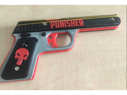 punitore elastico pistola iperssione 3d print model - Mito3D