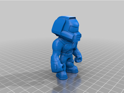 doomguy classic collectible uzarran 3d print model - Mito3D