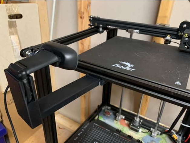 logitech c270 montare ender 5 skipberry 3D print model - Mito3D