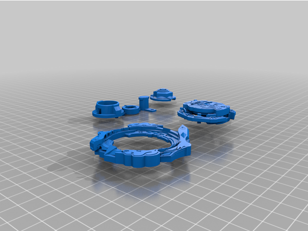 Beyblade éclater db système Saint Capricorne leephung113 3D print model - Mito3D