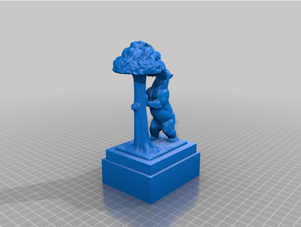 oso madroño minando 3d print model - Mito3D