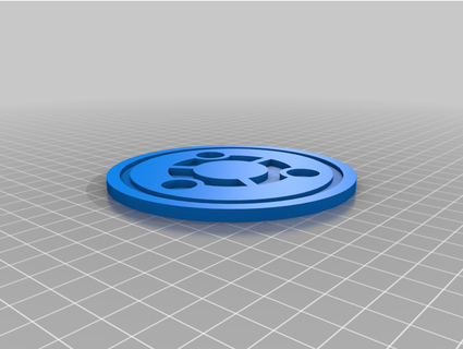 coaster ubuntu logo krwlngs 3d print model - Mito3D