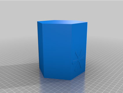 hex plant pot outshined 3d print model - Mito3D