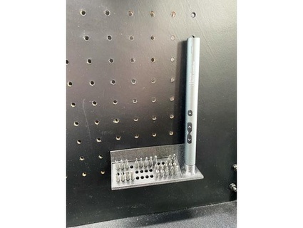 mini electric screwdriver peg board mount sellingson 3d print model - Mito3D