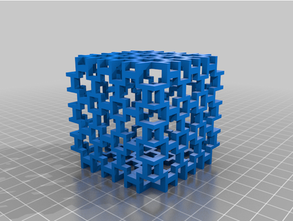 abstract cube liquidsoap  3d print model - Mito3D