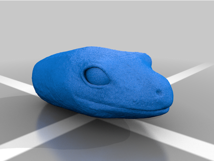 Leopard Gecko Kopf Lutecia 3d print model - Mito3D