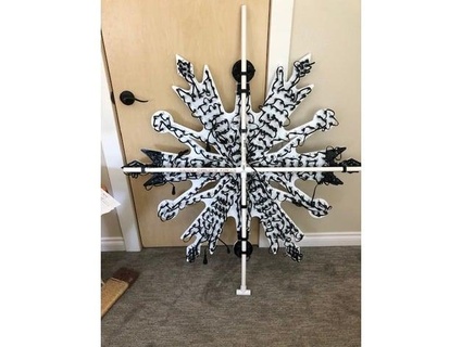 ice queen pixel snowflake elspagio 3d print model - Mito3D