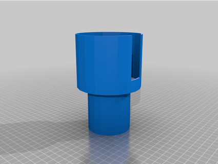 extended cupholder gotbrawndo 3d print model - Mito3D