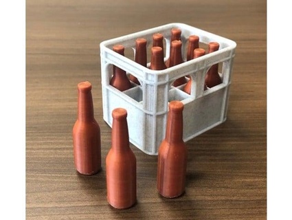 bottles beer crate battery holder aa aaa 9v 18650 landon l 3d print model - Mito3D