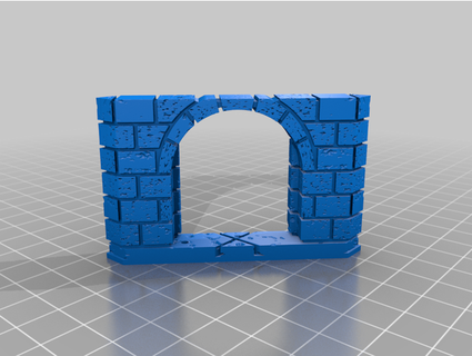 Openforge 20 cut stone diyagonal kapılar yakala 3d print model - Mito3D