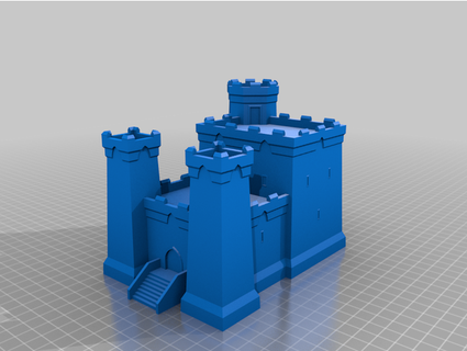 castle keep v1 3dprintoutz4u 3d print model - Mito3D