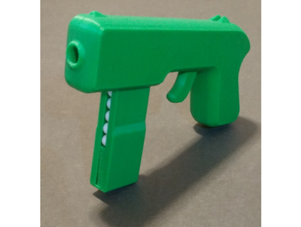 tiny toy blaster v2 6mm airsoft gun glue fasteners rubber bands prints thingauser 3d print model - Mito3D