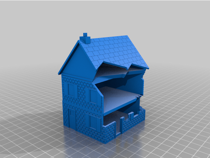 fow brick house v2 damage arctic fox 3d print model - Mito3D