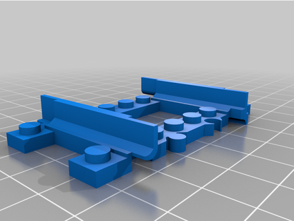 biegen Spur Licht Lego kompatibel hohe Eisenziegel 3d print model - Mito3D