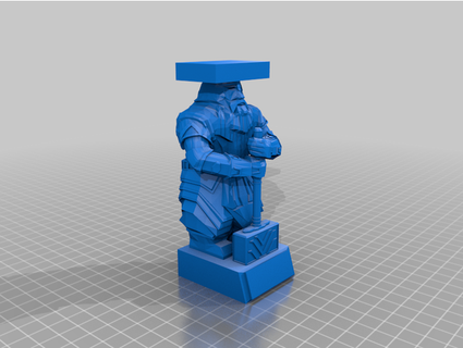 cüce heykel masa dinlenme platform dev kanadalı piyanist 3d print model - Mito3D