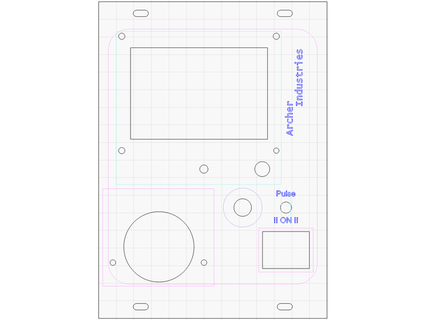 k40 mini custom control panel cohesion3d reprapdiscount lcd ammeter current meter ace archer 3d print model - Mito3D