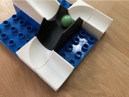 marble run system duplo compatible jegi 3d print model - Mito3D