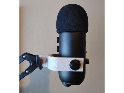 azul Yeti microfone monte aspy 3d print model - Mito3D