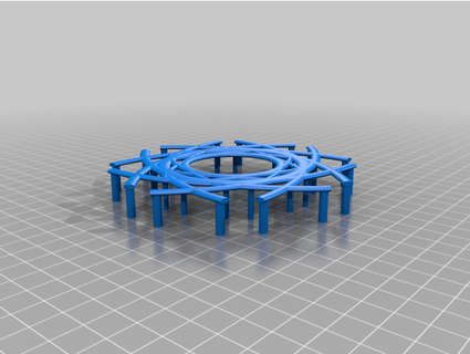 porta copos flores Dirksbastelbude 3d print model - Mito3D