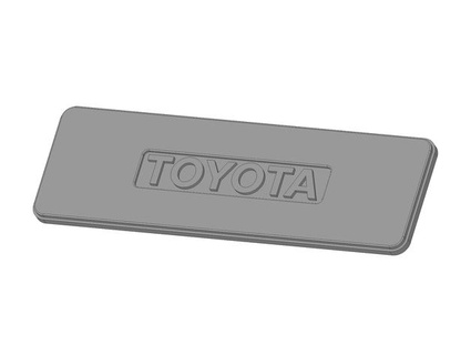 Toyota hilux rádio traço cobrir bainha marcasworld 3d print model - Mito3D